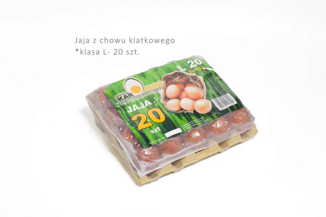 jaja z chowu klatkowego klasa L 20 szt